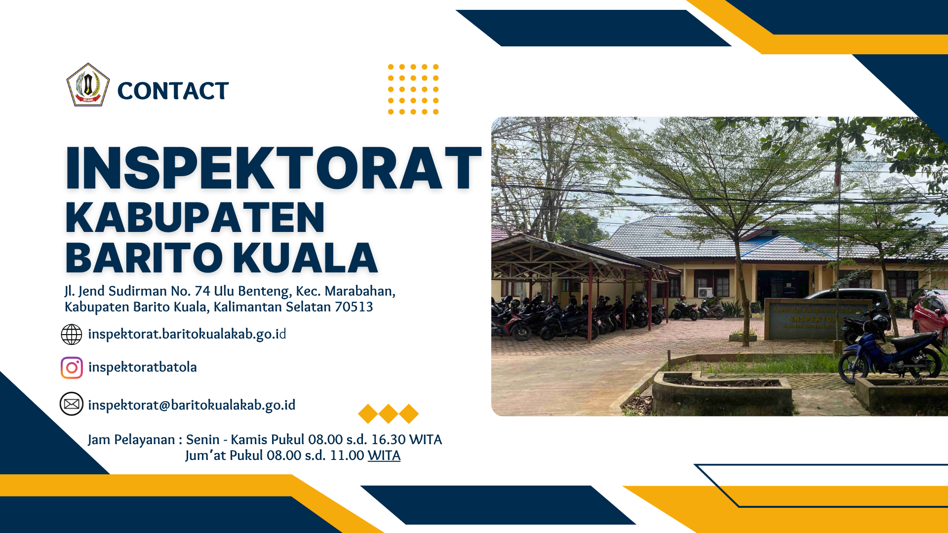 KONTAK INSPEKTORAT KABUPATEN BARITO KUALA